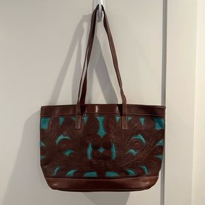 Leathers In Leather Shoulder bag